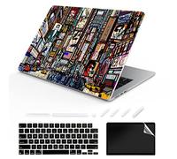 TeDaWen Funda compatible para MacBook Air de 13.6 pulgadas, modelo de versión 2022: chip A2681 M2, funda rígida para portátil y cubierta de teclado para MacBook Air 13.6, exquisito graffiti A8