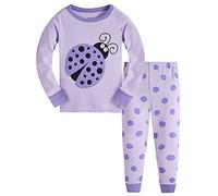 TEDD Pijamas Niña Unicornio Animales 100% Algodon Manga Larga Infantil Ropa a Juego Conjunto Edad 3-4 Años