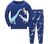 TEDD Pijamas Niño Dinosaurio Animales Cars Algodon Ropa a Juego Conjunto Edad 3-4 Años