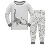 TEDD Pijamas Niño Dinosaurio Animales Cars Algodon Ropa a Juego Conjunto Edad 4-5 Años