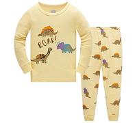 TEDD Pijamas Niño Dinosaurio Animales Cars Algodon Ropa a Juego Conjunto Edad 4-5 Años