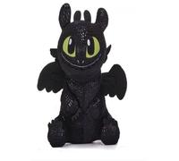 Teddies Italia Peluche Dragon Trainer Furia Oscura Toothless, 30 cm, negro