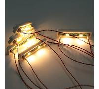 TEDDOO 20 lámparas LED, fáciles de instalar, conexiones de alimentación y bloques de construcción DIY de terminales USB (compatibles con los bloques de construcción principales)