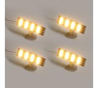 TEDDOO 4 focos LED de bloque de construcción, interfaz USB con alto brillo, fuente de alimentación de 160 mAs adecuada para modelos grandes, iluminación externa, kit de bricolaje compatible con Lego