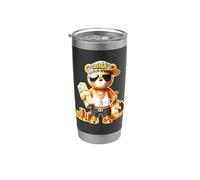 Teddy Bear Boss Money Vaso térmico de acero inoxidable de doble pared