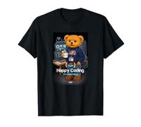 Teddy Bear Happy Coding, Just a Boy Who Loves Coding Camiseta