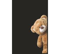 Teddy Bear Notebook: Cute Black Composition Journal for Kids and Teens, 120 Pages, 6x9 inches, Lined Pages, His and Hers Gifts