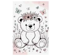 Teddy Bear Notebook: Lined Journal for Men Women Kids Gift
