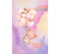 Teddy Bear Notebook with Rainbow Balloons: Cute 6x9 Lined Journal with 120 Pages, Perfect for Kids, Teens, and Friends