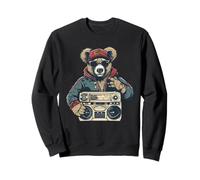 Teddy Bear Street Rap Hip Hop Ghetto Blaster Drip Swag Urban Sudadera