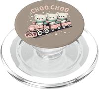 Teddy Bears Choo Choo Train Kids Pastel Coqueta a juego PopSockets PopGrip para MagSafe