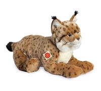 Teddy Hermann 90467 Lince Tumbado 45 cm, Peluche con Contenido Reciclado Ideal (Material de Relleno)