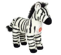 Teddy Hermann 90482 Cebra 25 cm, Peluche con Contenido Reciclado Ideal (Material de Relleno)