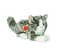 Teddy HERMANN Gato acostado gris, 20 cm