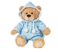 Teddy Hermann 91387 Oso de Peluche Oso en Pijama Azul 30 cm, Peluche
