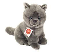Teddy Hermann 918257 Cat cathusian Sentado de Peluche, 20 cm