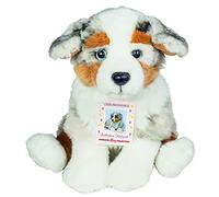Teddy Hermann 91935 Perro Pastor Australiano Cachorro 22 cm, Peluche, Peluche con Contenido Reciclado Ideal (Material de Relleno)