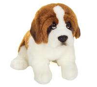 Teddy Hermann 91983 San Bernardo Sentado 25 cm, edición Especial Perros Favoritos, Peluche con Contenido Reciclado Ideal (Material de Relleno)
