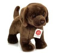 Teddy Hermann 91997 Labrador marrón de pie 30 cm, Peluche con Contenido Reciclado Ideal (Material de Relleno)