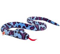 Teddy Hermann 92309 Serpiente púrpura-Azul Estampado 175 cm, Peluche