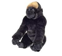 Teddy HERMANN ® Peluche Gorila sentado negro 35 cm