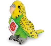 Teddy Hermann 94158 Budgie Green 13 cm, Peluche con Contenido Reciclado Ideal (Material de Relleno)