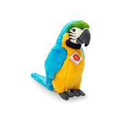 Teddy Hermann 94167 Loro pájaro Guacamayo de Pecho Amarillo 27 cm, Peluche con Contenido Reciclado Ideal (Material de Relleno)