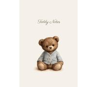 Teddy Notes : Teddy Bear Blue Cardigan Notebook | For Kids with Wide Ruled Lines for Easy Writing Practice | 6x9 inch