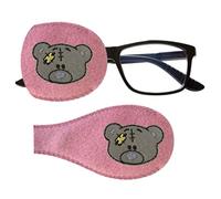 Teddy - Parche de tela reutilizable para niños y adultos, para ambliopía ortopédica, tratamiento de oclusión de ojos perezosos para gafas