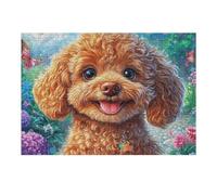 Teddy Perro Puzzle 300 Piezas Decoración De Sala Rompecabezas para Adultos 3D DIY Creativo Desafío Intelectual Juguete Educativo 300 PCS