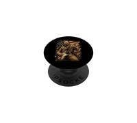 Teddy Roosevelt Guitarra eléctrica Divertida Historia Americana PopSockets PopGrip Adhesivo