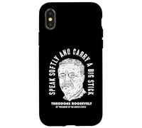 Teddy Roosevelt Retrato Bick Stick Política Exterior Vintage Carcasa para iPhone X/XS