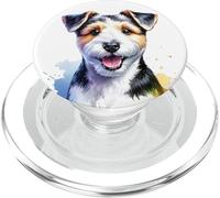 Teddy Roosevelt Terrier Perro Acuarela Obra de Arte PopSockets PopGrip para MagSafe