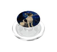 Teddy Roosevelt Terrier Perro Van Gogh Noche Estrellada PopSockets PopGrip para MagSafe