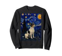 Teddy Roosevelt Terrier Perro Van Gogh Noche Estrellada Sudadera