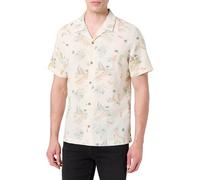 Teddy Smith C-Adrian MC Camisa de Vestir, Natural, XL para Hombre