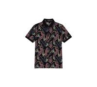 Teddy Smith Pasy 2 MC Camisa de Polo, Total Navy/Print 1, S para Hombre