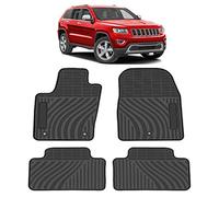 TeddyTT - Alfombrillas compatibles con Jeep Grand Cherokee 2011, 2012, 2013, 2014, 2015, 2016, de Goma Resistente, Impermeable, Personalizadas, sin Olor, para Todo Tipo de Clima, Borde Alto 3D (4