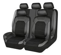 TEDE Coche Fundas Asientos para Tiguan (5N) 1.Gen 2009 2010 2011 2012 2013 2014 2015 2016,Antideslizante Delanteros Y Traseros Juegos Cubreasientos,A/Black