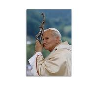 TeDe Gran Papa Juan Pablo II San Juan Pablo II Pintura decorativa Impresión Lienzo Arte de Pared Sala de Estar Dormitorio Pósteres Pintura 08x12inch(20x30cm) Estilo Sin Marco