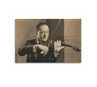 TeDe Jascha Heifetz Violín Arte Sala de estar Dormitorio Pósters Pintura Pintura Decorativa Impresión Lienzo Pared 20x30cm Sin Marco