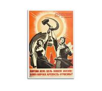TeDe Original Vintage USSS Propaganda Póster Soviético Propósito Ciencia Agricultura Pintura Decorativa Impresión Lienzo Arte de Pared Sala de Estar Dormitorio Posters Pintura 08x12inch(20x30cm)