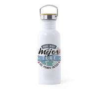 TEDEDIKO Botella de agua para TCAE Chico 700ml Acero inoxidable Aquí bebe el mejor TCAE del mundo entero