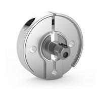 tedee Adaptador GERDA para cilindros existentes, accesorios para cerradura inteligente de puerta de Tedee, para montaje en su propio cilindro y llave en color plateado