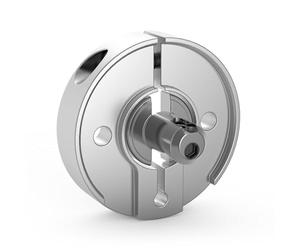 tedee Adaptador GERDA para cilindros existentes, accesorios para cerradura inteligente de puerta de Tedee, para montaje en su propio cilindro y llave en color plateado