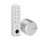 tedee GO2 Alu Cerradura Inteligente con Teclado biométrico de Huellas Dactilares, Smart Lock con App y Bluetooth Convierte tu Smartphone en una Llave