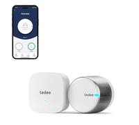 tedee GO2 Alu Cerradura inteligente con WiFi y Bluetooth aplicación para Acceso Remoto, Cerradura Inteligente con Desbloqueo automático Alexa Google Smart Home