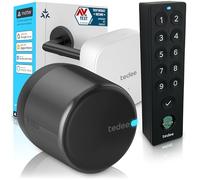 tedee GO2 Alu Cerradura Inteligente con WiFi y Teclado biométrico de Huellas Dactilares para Acceso Remoto, Smart Lock con App y Bluetooth| Alexa, Google Home, Apple HomeKit, SmartThings | Matter