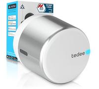 Tedee GO2 Alu Cerradura Inteligente Retrofit para La Puerta, Cerradura Digital con Bloqueo Automático y App, Seguridad Smart lock Acceso sin Llave | Alexa, Google Home, Apple, SmartThings | Matter