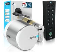 Tedee GO2 Cerradura Inteligente con Teclado Keypad PRO, Cilindro Modular EXXO Smart de Aluminio, Cerradura Electrónica para Puerta, Bluetooth Acceso Remoto, Compatible con Alexa y Google Matter